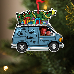 Merry Christmas Ya Filthy Animal, Personalized Funny Christmas Ornament, Family Home Decor - Ornament - GoDuckee