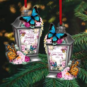 In Celebration Of A Life So Beautifully Lived Personalized Heaven Ornament, Gift For Loved Ones - Ornament - GoDuckee
