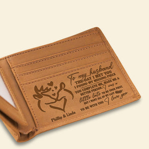 Hunting I Want All Of My Last To Be With You Personalized Leather Men Wallet - Leather Men Wallet - GoDuckee