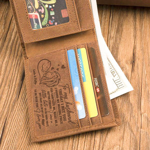 Lion Couple I Want All Of My Last To Be With You Personalized Leather Men Wallet - Leather Men Wallet - GoDuckee