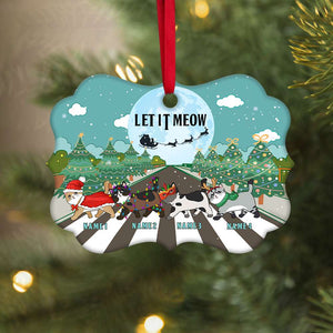 Let It Meow - Personalized Christmas Ornament - Christmas Gift For Cat Lovers - Ornament - GoDuckee