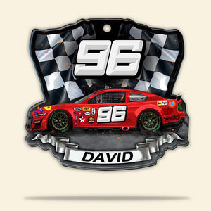 Racing - Personalized Christmas Ornament, Christmas Gift For Car Racer - Ornament - GoDuckee