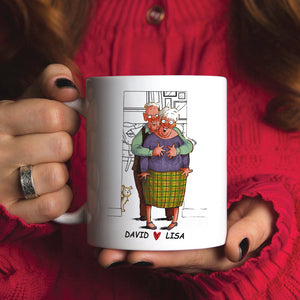 I Want To Grab Your Boobs Personalized Mug, Gift For Elder Couple - Coffee Mug - GoDuckee