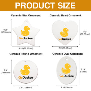 Horse You're The One That I Want, Personalized Ceramic Ornament - Ornament - GoDuckee