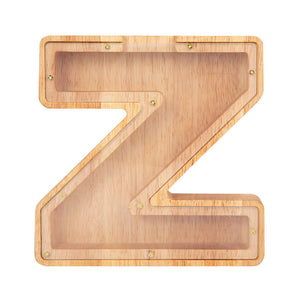 Custom Animal Bank, Wooden Letter Piggy Bank - Gifts for Kids - Wood Sign - GoDuckee