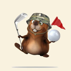 Gopher Playing Golf - Bushwood Country Club - Carl's 19th Hole - Personalized Christmas Ornament - Ornament - GoDuckee