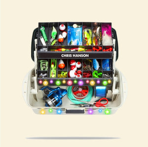 Fishing Christmas Tackle Box Personalized Christmas Ornament, Fishing Ornament - Ornament - GoDuckee