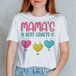 Knitting Mother's Day Best Crafts Personalized Shirt Gift For Mom - Shirts - GoDuckee