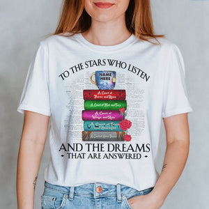 Custom Name Shirts - Sarah J. Maas - To The Stars Who Listen And The Dreams That Are Answered - Shirts - GoDuckee
