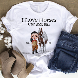 I Love Horses, Personalized Shirt, Gift For Horse Lover - Shirts - GoDuckee