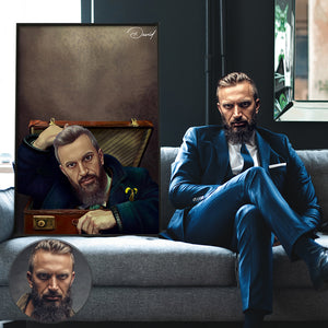 Personalized F.B. and Where to Find Them - J.K.R Canvas Print - Laughing Man - Poster & Canvas - GoDuckee