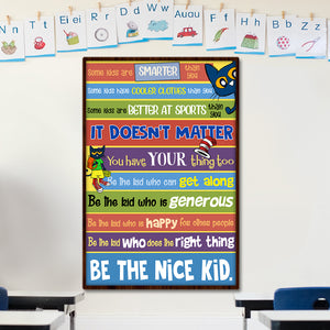 Personalized Teacher Poster - In The Classroom Be The Nice Kid - Colorful Art - Poster & Canvas - GoDuckee