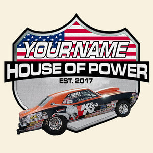 Custom Drag Racing Metal Sign - Orange Racing Car - Metal Wall Art - GoDuckee