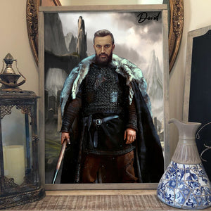 Custom Viking Show Canvas Poster Fighting Man - Poster & Canvas - GoDuckee