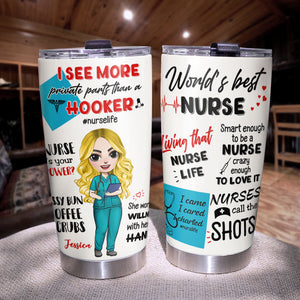 Personalized Nurse Tumbler Cup - World's Best Nurse, Nurselife Fol9-Vd2 - Tumbler Cup - GoDuckee
