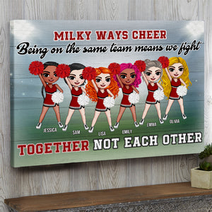 Personalized Cheerleading Girls Poster - Being On The Same Team - Poster & Canvas - GoDuckee