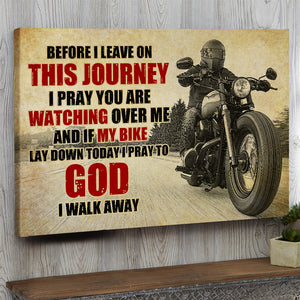 Vintage Motorcycle Poster - If My Bike Lay Down Today - Poster & Canvas - GoDuckee