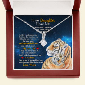 Daughter I Will Always Carry You In My Heart - Personalized Alluring Beauty Necklace - Gift for Daughter - Jewelry - GoDuckee