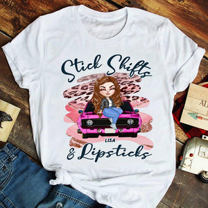 Personalized Gift Ideas For Drag Racing Girl Doll, Stick Shifts And Lipsticks Custom Shirts - Shirts - GoDuckee