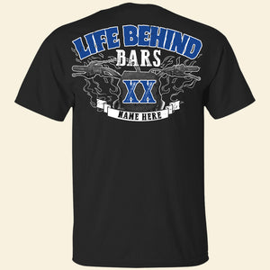 Motocross Life Behind Bars Personalized Shirts - Shirts - GoDuckee