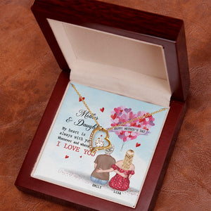 My Heart Is Always With You, Personalized Necklace, Gift For Mom, Mother's Day Gift - Jewelry - GoDuckee