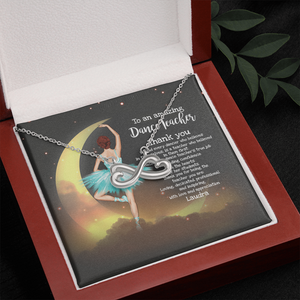 Ballet Dance Teacher - Personalized Infinity Hearts Necklace - Jewelry - GoDuckee