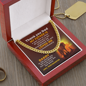 Father A Man Like No Other - Personalized Cuba Link Chain - Gift for Dads - Jewelry - GoDuckee