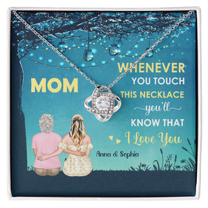 You'll Know That I Love You, Personalized Love Knot Necklace, Gift For Mom, Mother's Day Gift - Jewelry - GoDuckee