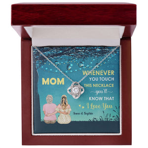 You'll Know That I Love You, Personalized Love Knot Necklace, Gift For Mom, Mother's Day Gift - Jewelry - GoDuckee