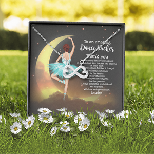 Ballet Dance Teacher - Personalized Infinity Hearts Necklace - Jewelry - GoDuckee