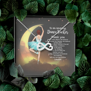 Ballet Dance Teacher - Personalized Infinity Hearts Necklace - Jewelry - GoDuckee