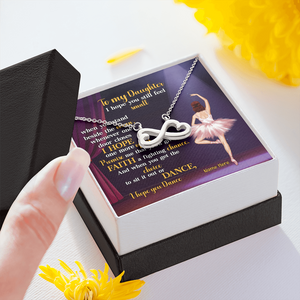 Ballet I Hope You Dance - Personalized Infinity Hearts Necklace - Gift for Ballet Dancers - Jewelry - GoDuckee