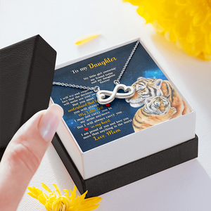 Daughter I Will Always Carry You In My Heart - Personalized Infinity Hearts Necklace - Gift for Daughter - Jewelry - GoDuckee