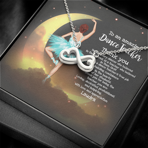 Ballet Dance Teacher - Personalized Infinity Hearts Necklace - Jewelry - GoDuckee