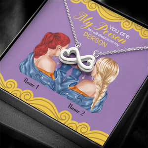 Friends You Will Always Be My Person - Personalized Infinity Hearts Necklace - Gift for Bestie - Jewelry - GoDuckee