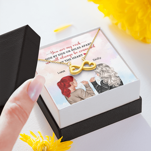 Bestie You Are My Rock - Personalized Infinity Hearts Necklace - Jewelry - GoDuckee