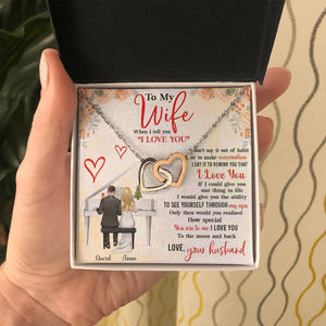 Piano Couple How Special You Are - Personalized Interlocking Hearts Necklace - Gift for Wife - Jewelry - GoDuckee