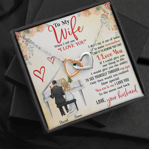 Piano Couple How Special You Are - Personalized Interlocking Hearts Necklace - Gift for Wife - Jewelry - GoDuckee