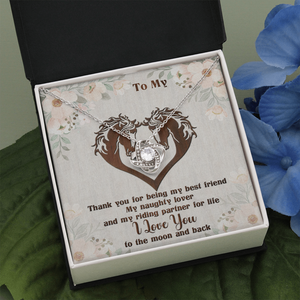 Horse My Wife - Partner For Life - Personalized Love Knot Necklace- Gift for Her - Jewelry - GoDuckee