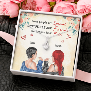 Bestie You Happen To Be Both - Personalized Alluring Beauty Necklace - Jewelry - GoDuckee