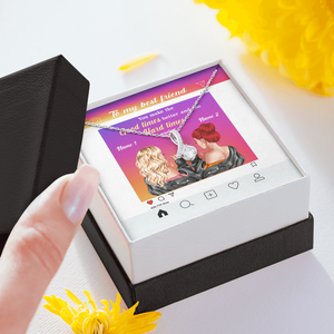 Friend You Make The Good Times Better - Personalized Alluring Beauty Necklace - Gift for Bestie - Jewelry - GoDuckee