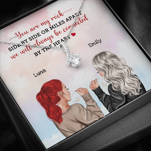 Bestie You Are My Rock - Personalized Alluring Beauty Necklace - Jewelry - GoDuckee