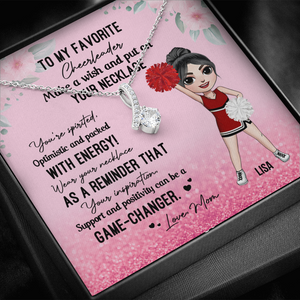 Cheerleader To My Favorite Cheerleader - Personalized Alluring Necklace - Jewelry - GoDuckee