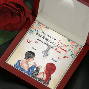 Bestie You Happen To Be Both - Personalized Alluring Beauty Necklace - Jewelry - GoDuckee