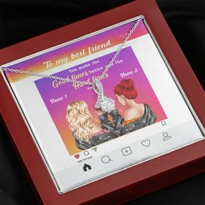 Friend You Make The Good Times Better - Personalized Alluring Beauty Necklace - Gift for Bestie - Jewelry - GoDuckee