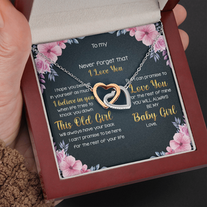 Family Love You For The Rest of Mine - Personalized Interlocking Hearts Necklace - Gift for Family Members - Jewelry - GoDuckee