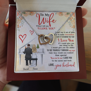 Piano Couple How Special You Are - Personalized Interlocking Hearts Necklace - Gift for Wife - Jewelry - GoDuckee