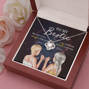 Bestie To My Bestie - Personalized Love Knot Necklace - Jewelry - GoDuckee