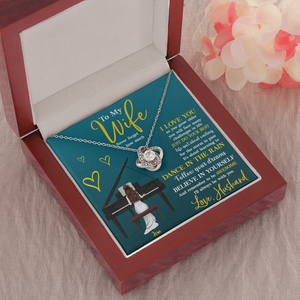 Piano Follow Your Dreams - Personalized Love Knot Necklace - Gift for Piano Players - Jewelry - GoDuckee