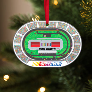 Racing - Personalized Christmas Ornament - Gift for Fans - Racing Speedway - Ornament - GoDuckee